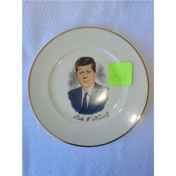 J. F. Kennedy Plate A