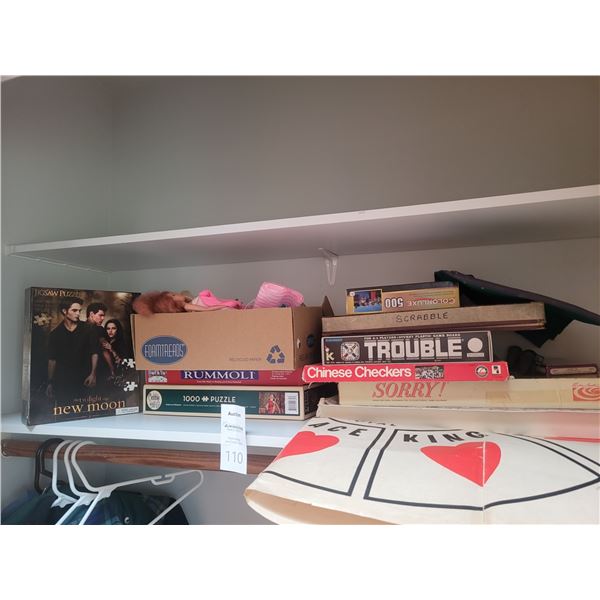 Board Games, Puzzles, Dolls A