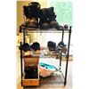 Image 1 : Men's footwear and rack A