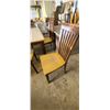 Image 10 : 52" X 36" X 36"H DINNING ROOM TABLE COMES WITH FOUR CHAIRS AND TABLE LEAF