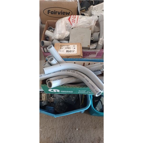 CONDUIT ELBOWS & PARTS 3 BOXES