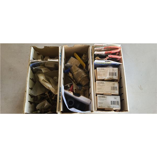 HONEYWELL ZONE MOTORS, BRASS VALVE AND TOILET BOLTS