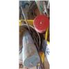 Image 3 : WELDING RODS. GLOVES, PLATES AND MISC IN  IN MILK CRATE