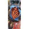Image 1 : SAFETY HARNESS AND ORANGE SAFTEY ROPE  IN  DUFFEL BAG