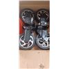 Image 2 : 2 BOXES OF 4 NEW 5 INCH CASTER WHEELS