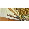 Image 6 : ASSORTED PLASTIC PIPE, TUBING AND METAL STOCK ON TOP OF PIPE RACK