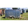 Image 2 : 12FT TRAILER WITH 7,000LBS TANDEM AXLES - COMES WITH TWO INSTALLED HUSKY TOOL BOXES