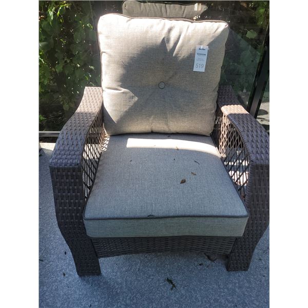 Plastic chair & cushins A