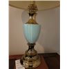 Image 2 : Brass and glass lamp A