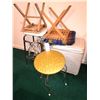 Image 1 : Vintage hamper, stool plus A