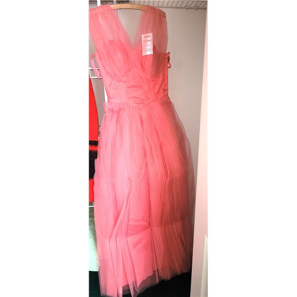 Vintage Peach evening  dress A