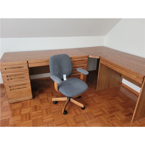 Desk sectional with chair A