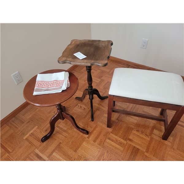 Side tables, stool A