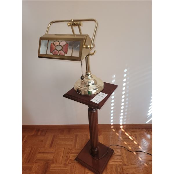 Brass desk lamp/stand A