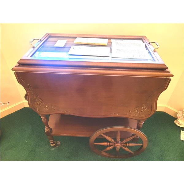 Solid Walnut Tea Cart Gibbard  A