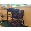 Image 5 : Solid Walnut Tea Cart Gibbard  A