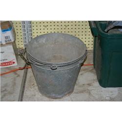 3 METAL PAILS