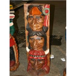 WOODEN TOTEM POLE