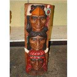 WOODEN TOTEM POLE