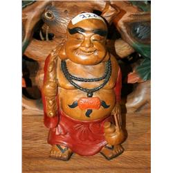 SMALL WOODEN BUDA STATUE