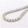 Image 3 : 28.48 ctw G to I COLOR SI2 to I2 CLARITY Diamond 14K White Gold Tennis Necklace