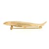 Image 6 : Kabana 14K Yellow Gold Polished & Textured Work Humpback Blue Whale Brooch Pin