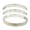 Image 9 : 1926 Antique Art Deco 18k Gold 0.08 ctw Diamond Etched Engraved Wedding Band Rin
