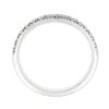 Image 7 : NEW Classic 18k White Gold 0.25 ctw Round Prong Diamond 2.2mm Wedding Band Ring