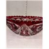 Image 2 : Large Cranberry Chalet (style) Glass