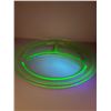 Image 2 : 10" Uranium Glass Platter Plate