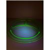 Image 3 : 10" Uranium Glass Platter Plate