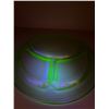 Image 4 : 10" Uranium Glass Platter Plate