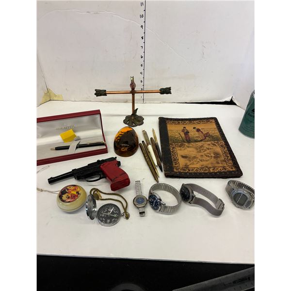 Vintage Lot Toys, Pens, Watches etc...