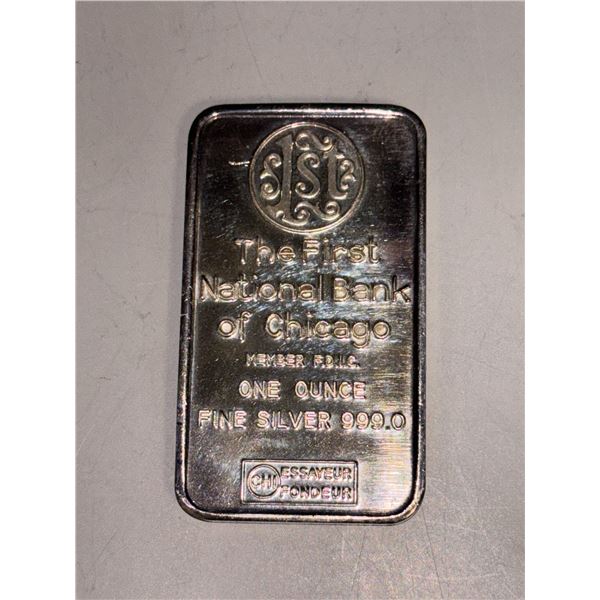 One Ounce 999 Silver Bar - No GST