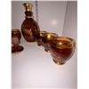 Image 5 : Bohemian Glass Decanter with Glassware