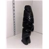 Image 3 : Aztec Mayan Hand Carved Black Obsidian - Very Heavy