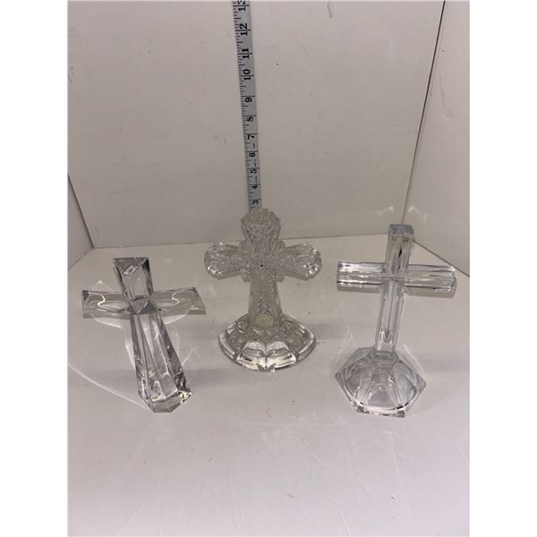 Collection of Crystal & Glass Crosses