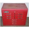 Image 1 : GRAY PRO RED METAL TOOL BOX (LOCK REMOVED)