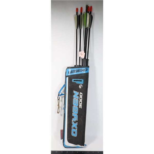 OXYGEN 3000 ARCHERY QUIVER WITH 5 BOLTS