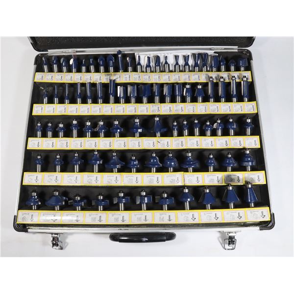 MASTERCRAFT 80PC SET 1/2" ROUTER BITS