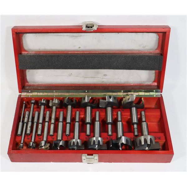 MASTERCRAFT MAXIMUM FORSTNER BIT SET IN CASE