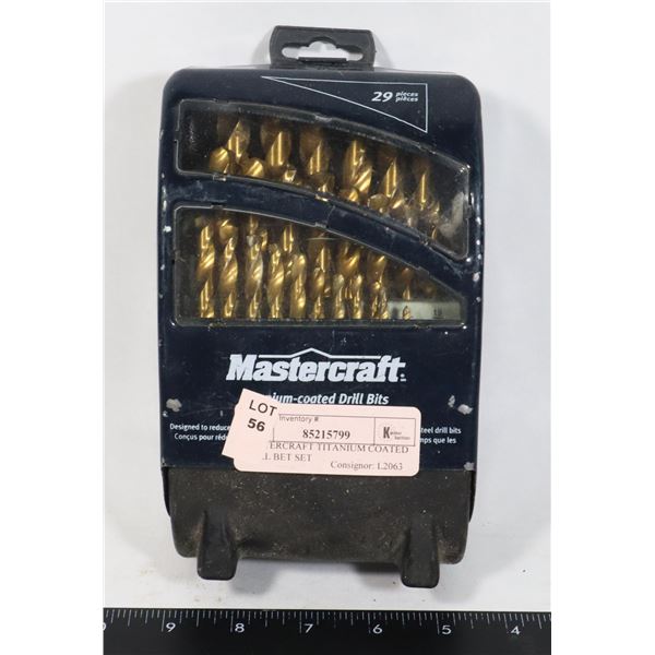 MASTERCRAFT TITANIUM COATED DRILL BET SET