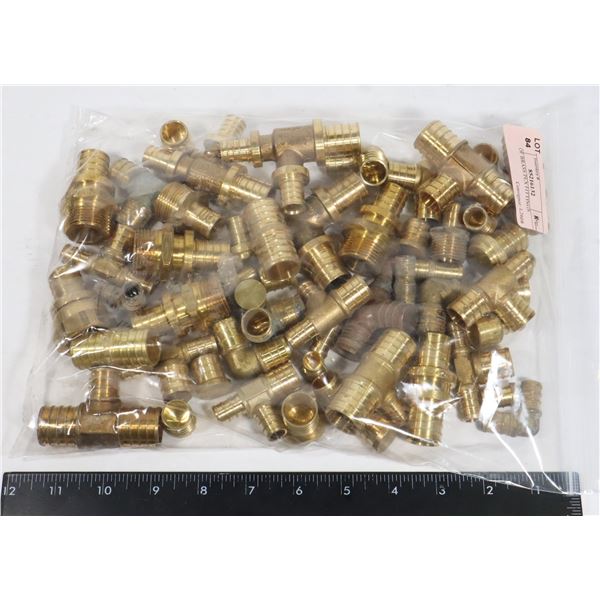 BAG OF BRASS PEX FITTINGS