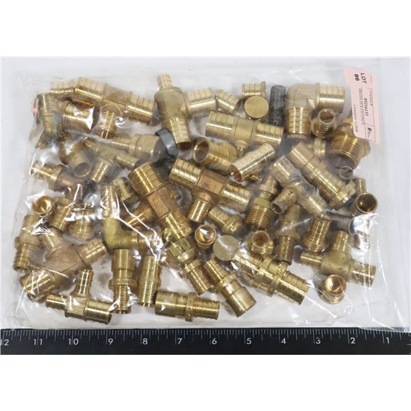 BAG OF BRASS PEX FITTINGS