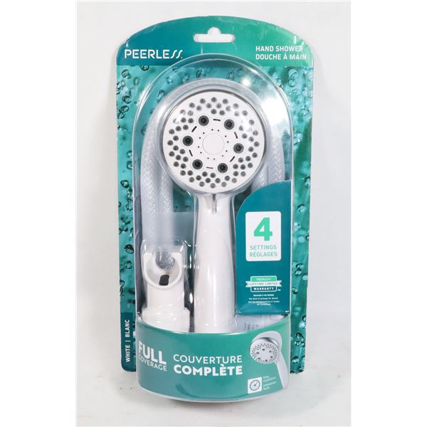 NEW PEERLESS 4 SETTING FULL COVERAGE HAND SHOWER