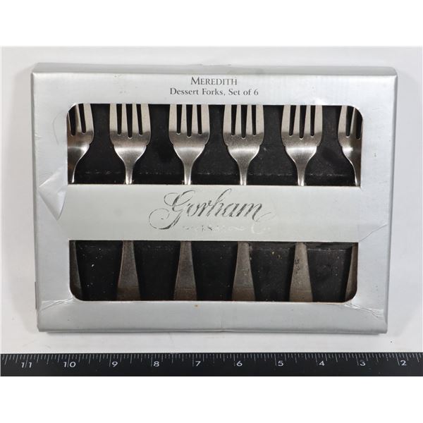 NEW SET OF 6 MEREDITH DESSERT FORKS