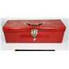 Image 1 : BEACH RED METAL TOOLBOX WITH TRAY