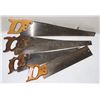 Image 1 : LOT OF 4 HAND SAWS