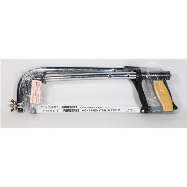 TWO HACK SAWS. ONE IS STANLEY 12" X 24" (15-500)