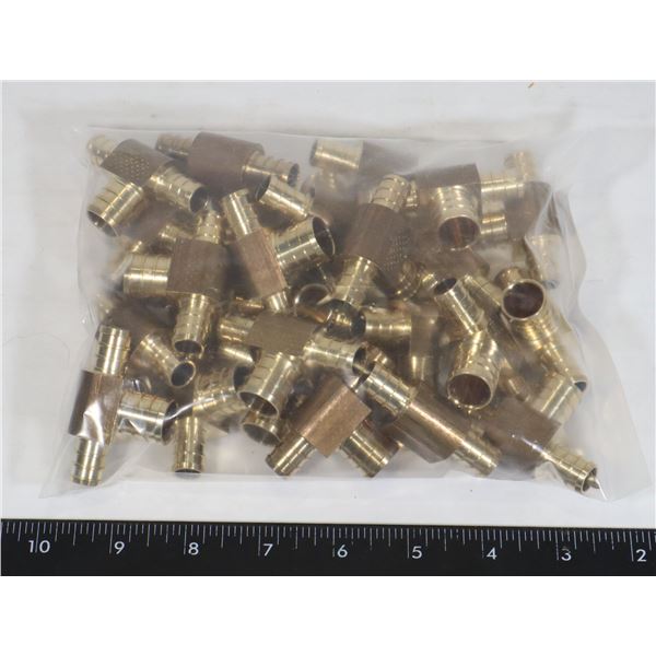 PACKAGE OF 25 1/2"X1/2"X3/4" PEX CRIMP TEES